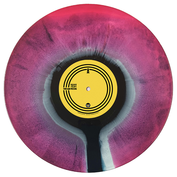 Double Eclipse color vinyl on white background
